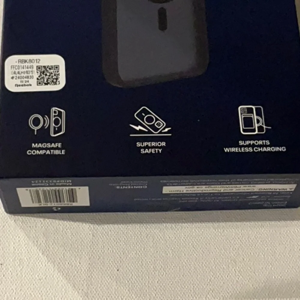 Reebok Frosted Magnetic Phone Case with Phone Stand and MagSafe Compatible.